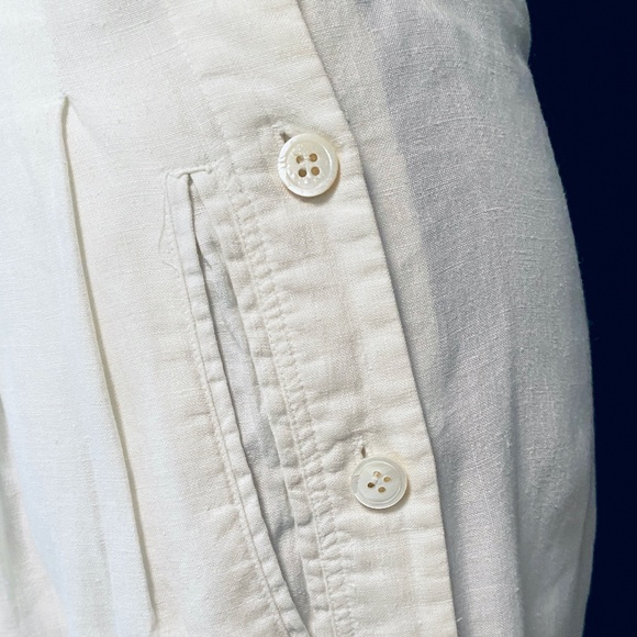 Ladies LINEN Bermuda Golf Shorts - Picture 2 of 8